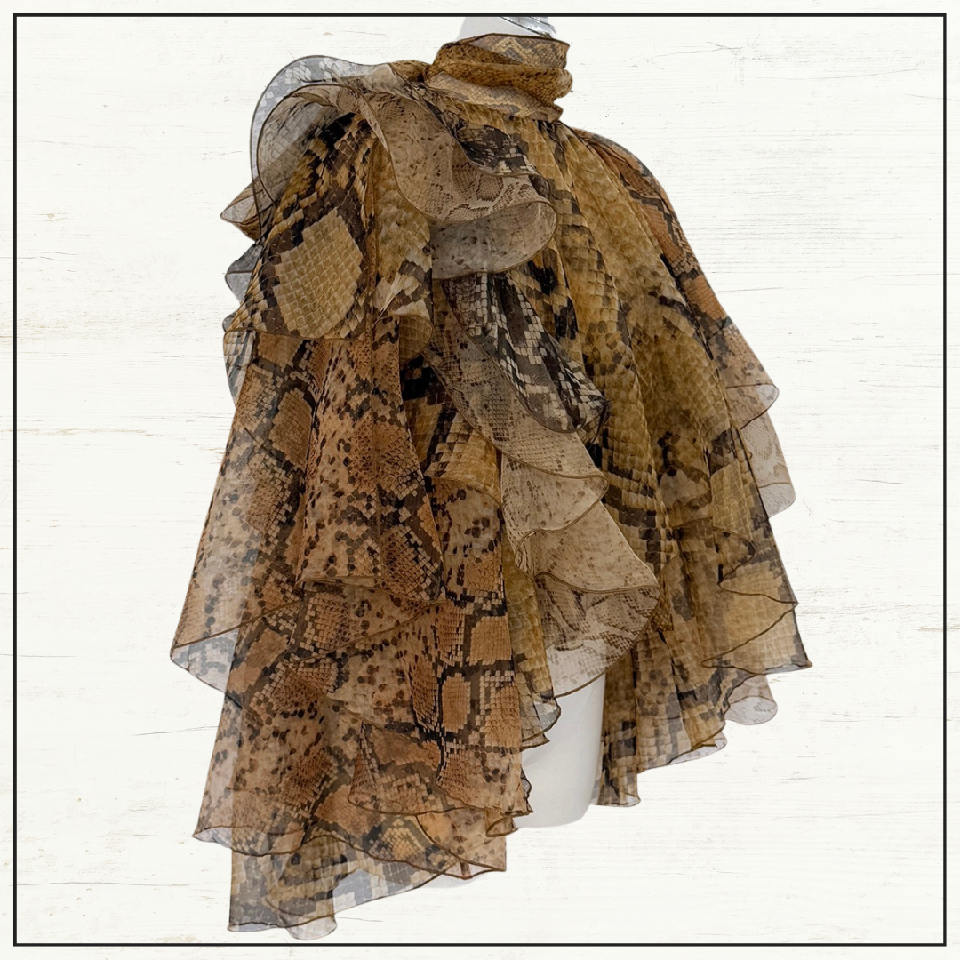 MEMENTO RUFFLED BLOUSE