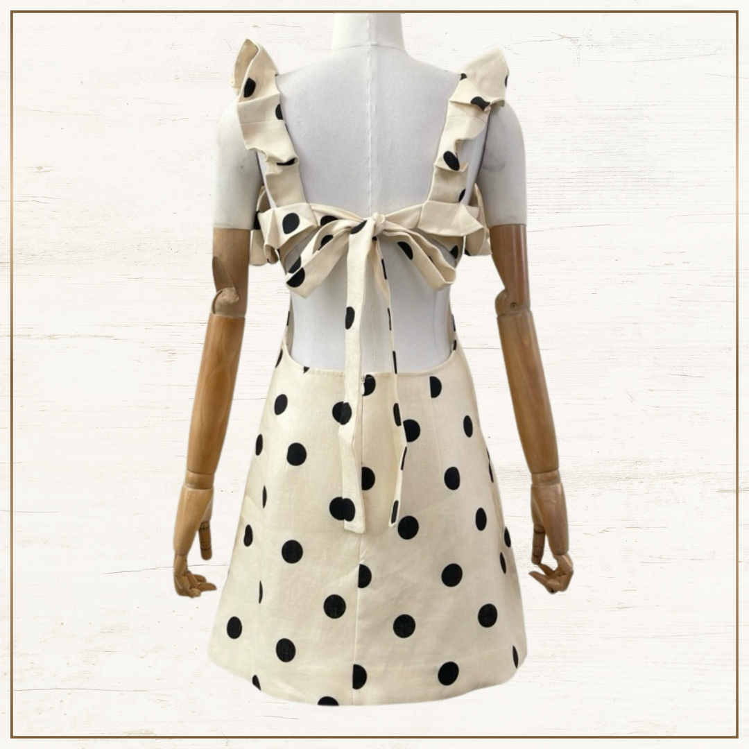 CRUSH POLKA DOTS MINI DRESS