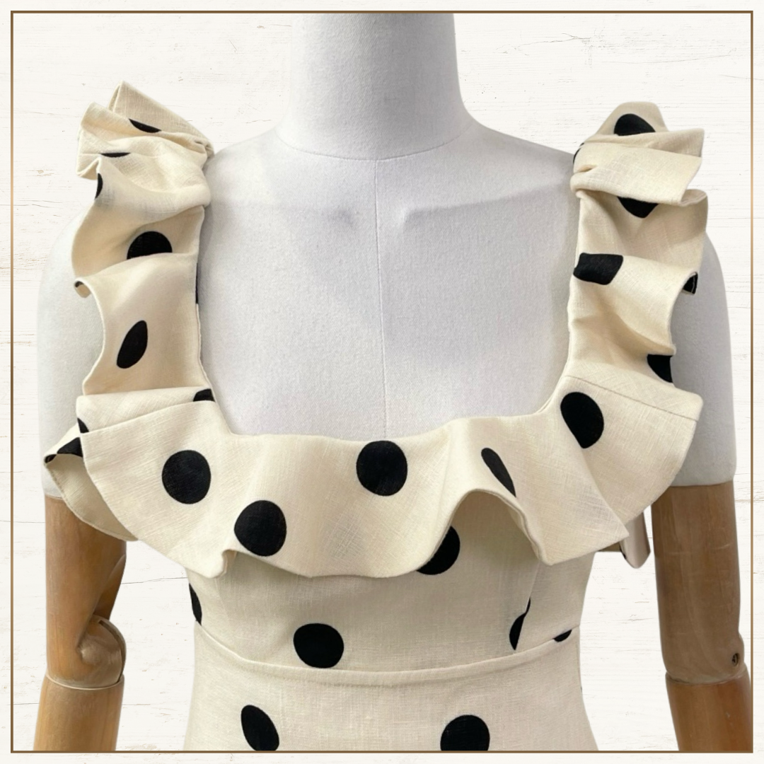 CRUSH POLKA DOTS MINI DRESS