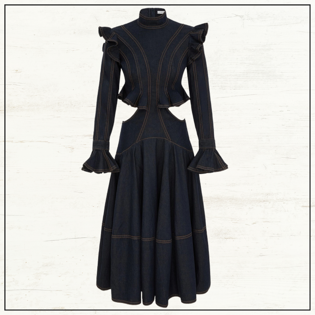 HYPNOTIC DENIM MIDI DRESS