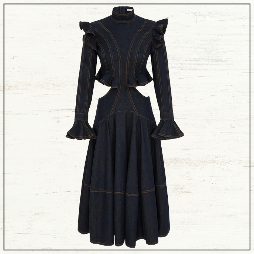 HYPNOTIC DENIM MIDI DRESS
