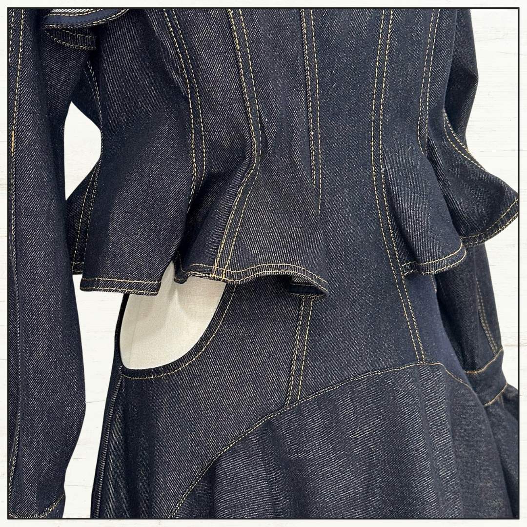 HYPNOTIC DENIM MIDI DRESS