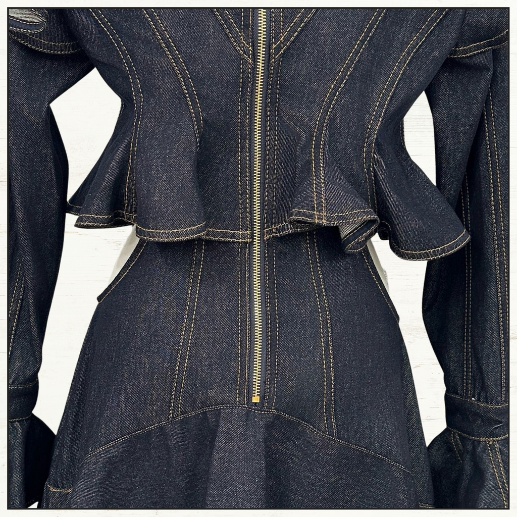 HYPNOTIC DENIM MIDI DRESS