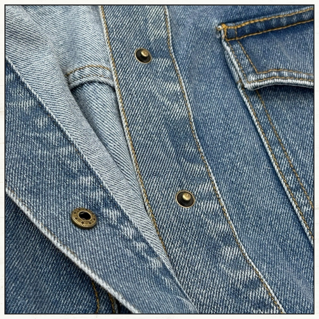 DENIM CROPPED JACKET & PENCIL MIDI SKIRT