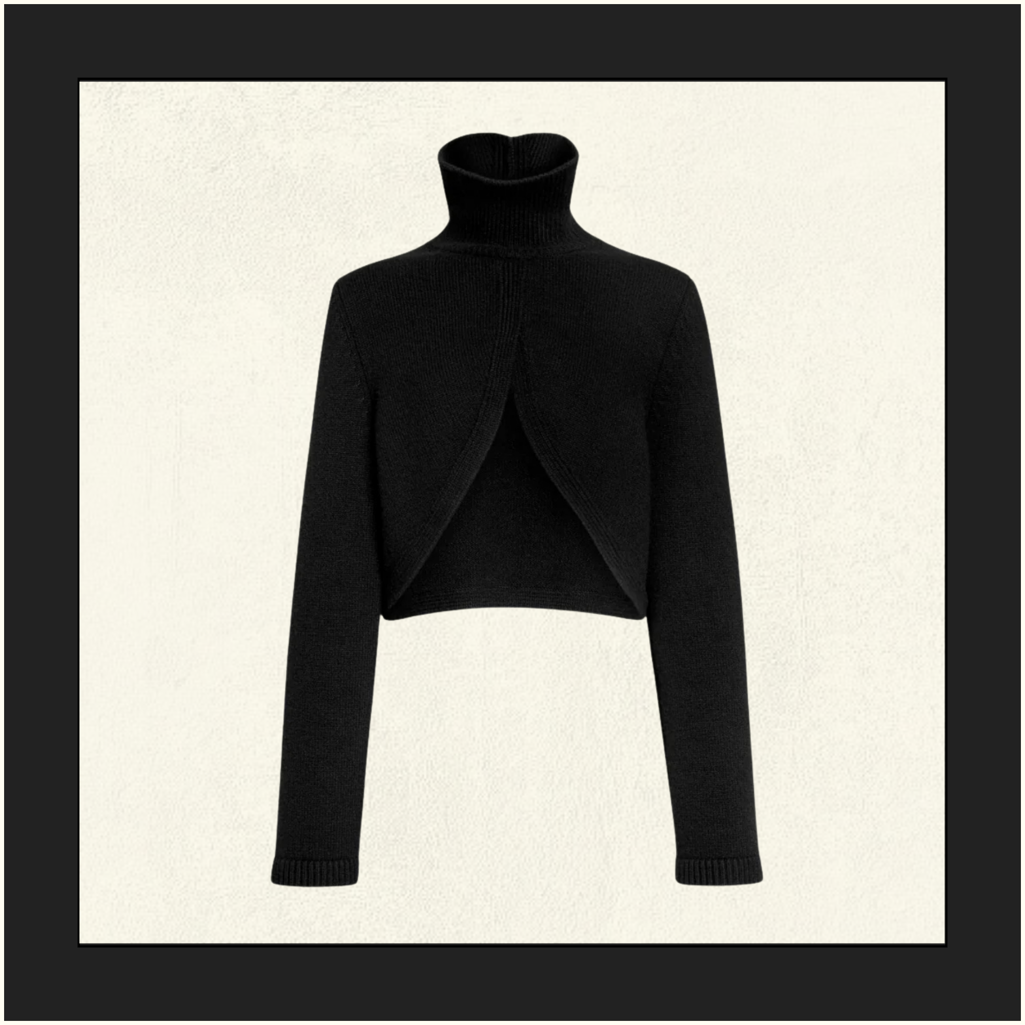 CASHMERE KNIT CUT OUT SWEATER