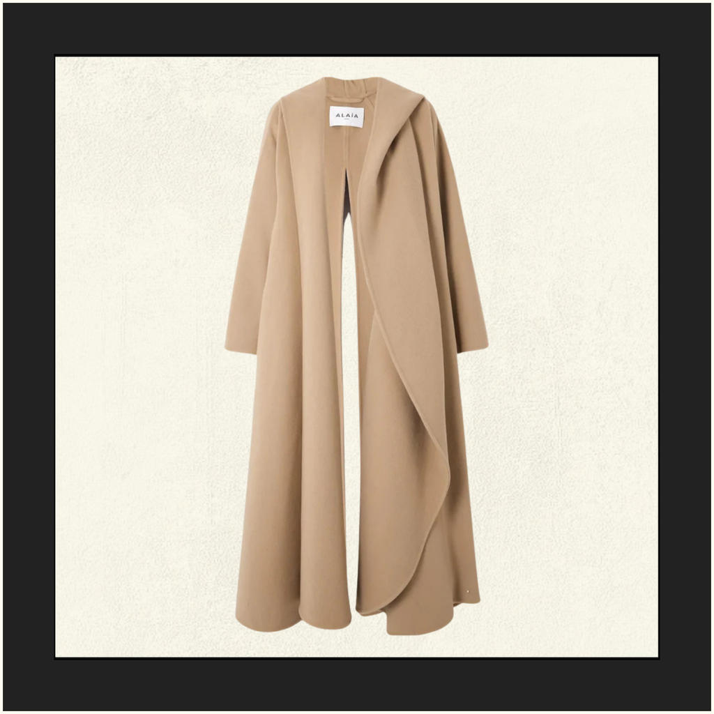 CASHMERE BLEND HOODED COAT