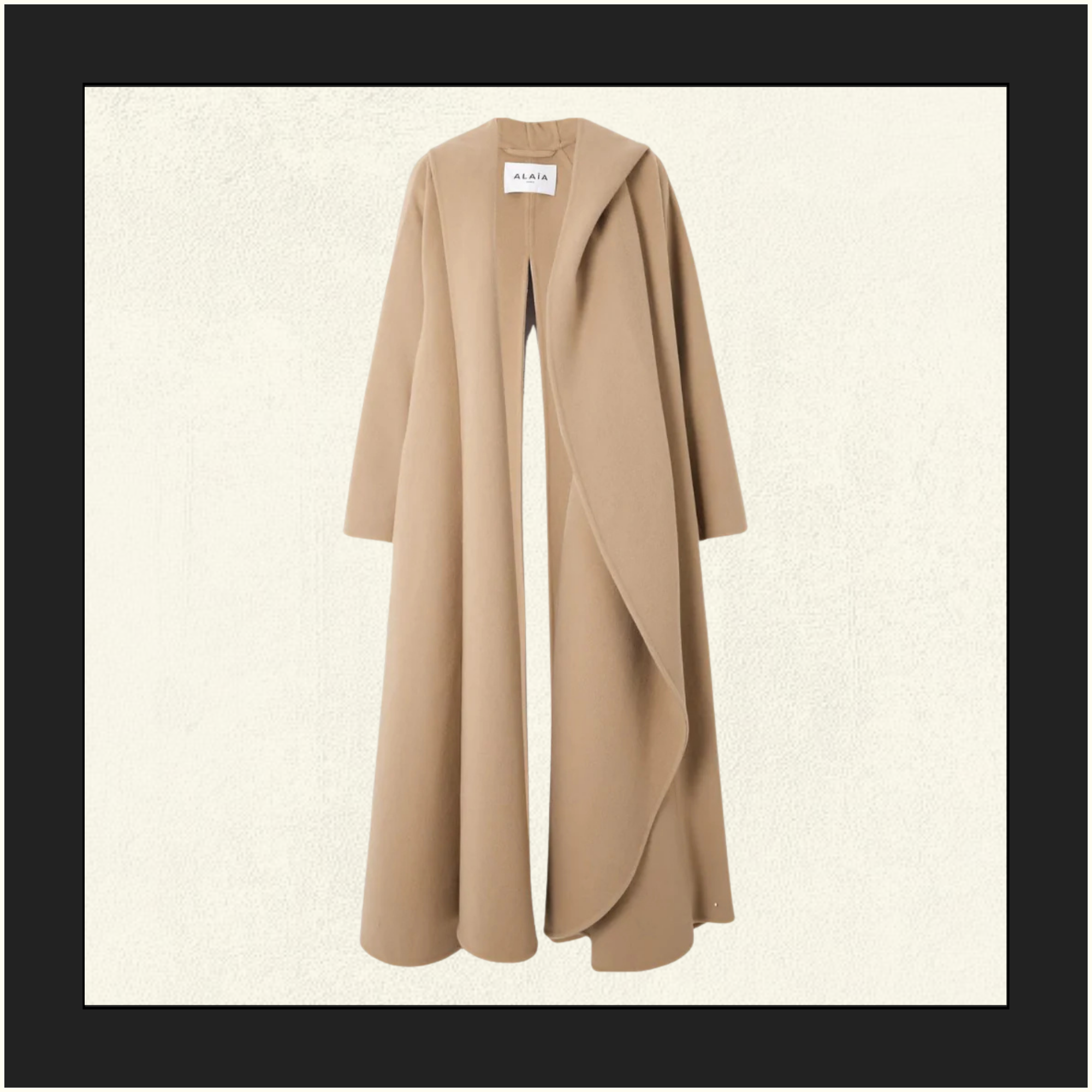 CASHMERE BLEND HOODED COAT