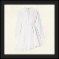 ASYMMETRICAL V NECK SHORT DRESS