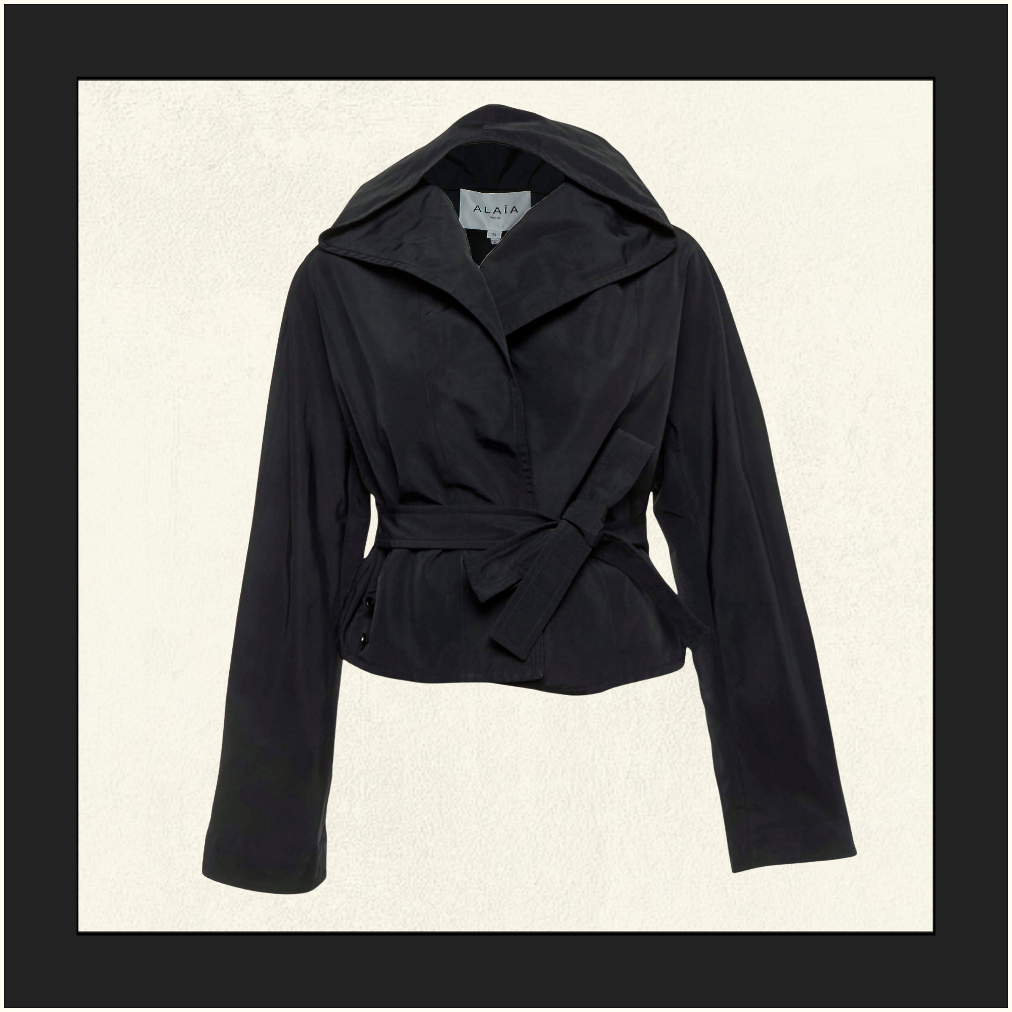 HOODED WRAP JACKET