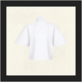 RIBBED COTTON HIGH NECK T-SHIRT