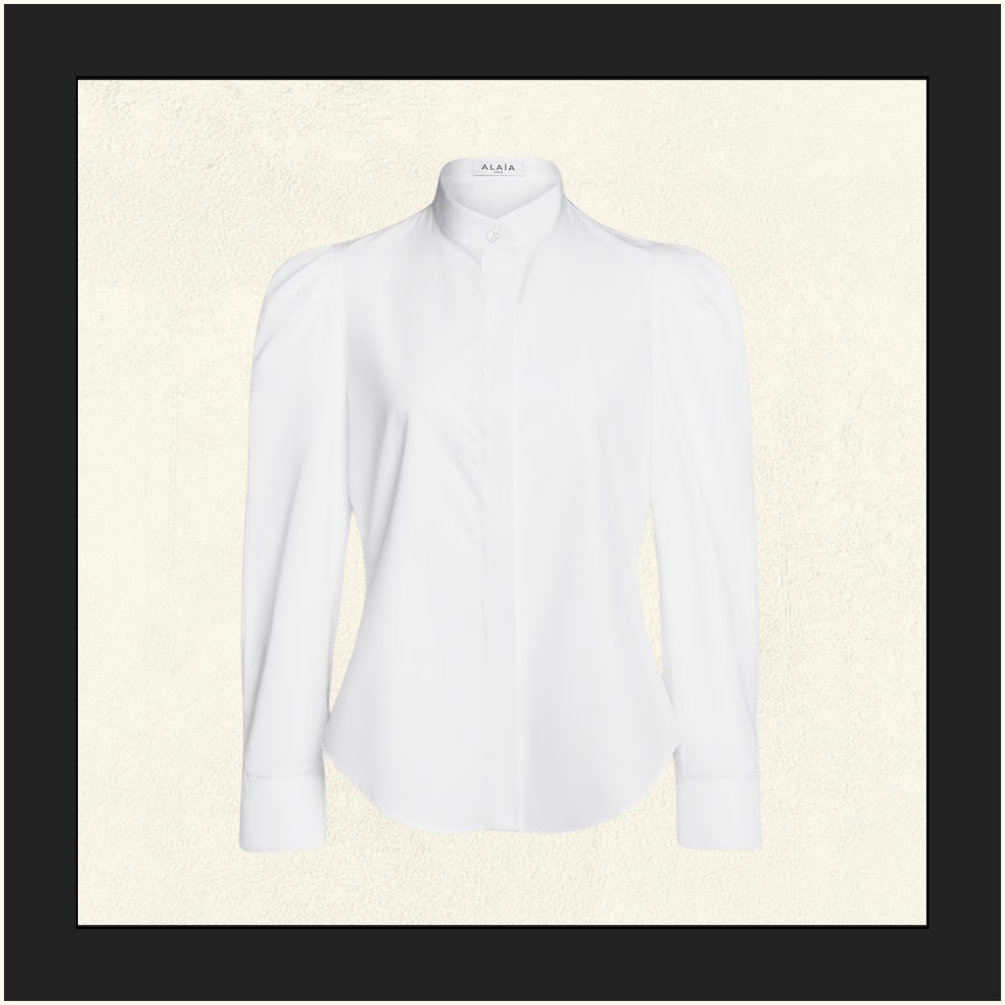 COTTON POPLIN PUFF SHIRT