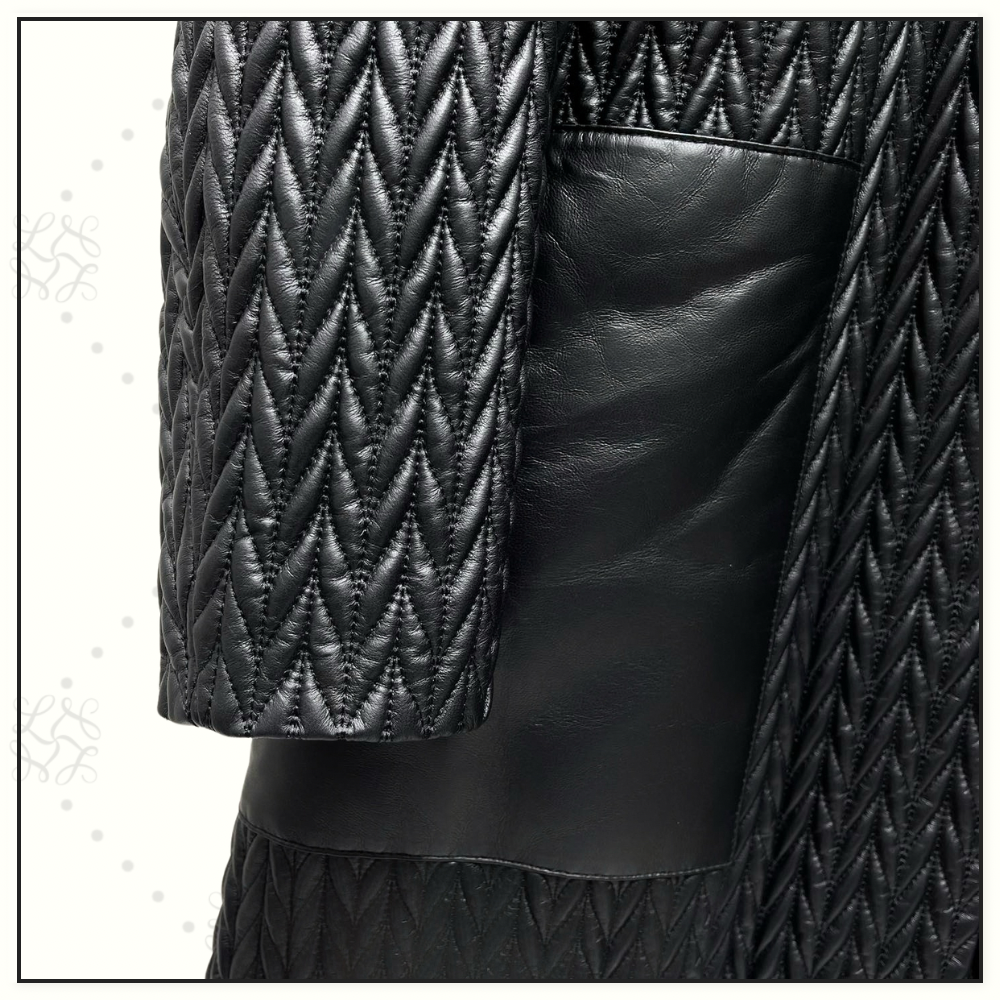 QUILTED LAMBSKIN COAT