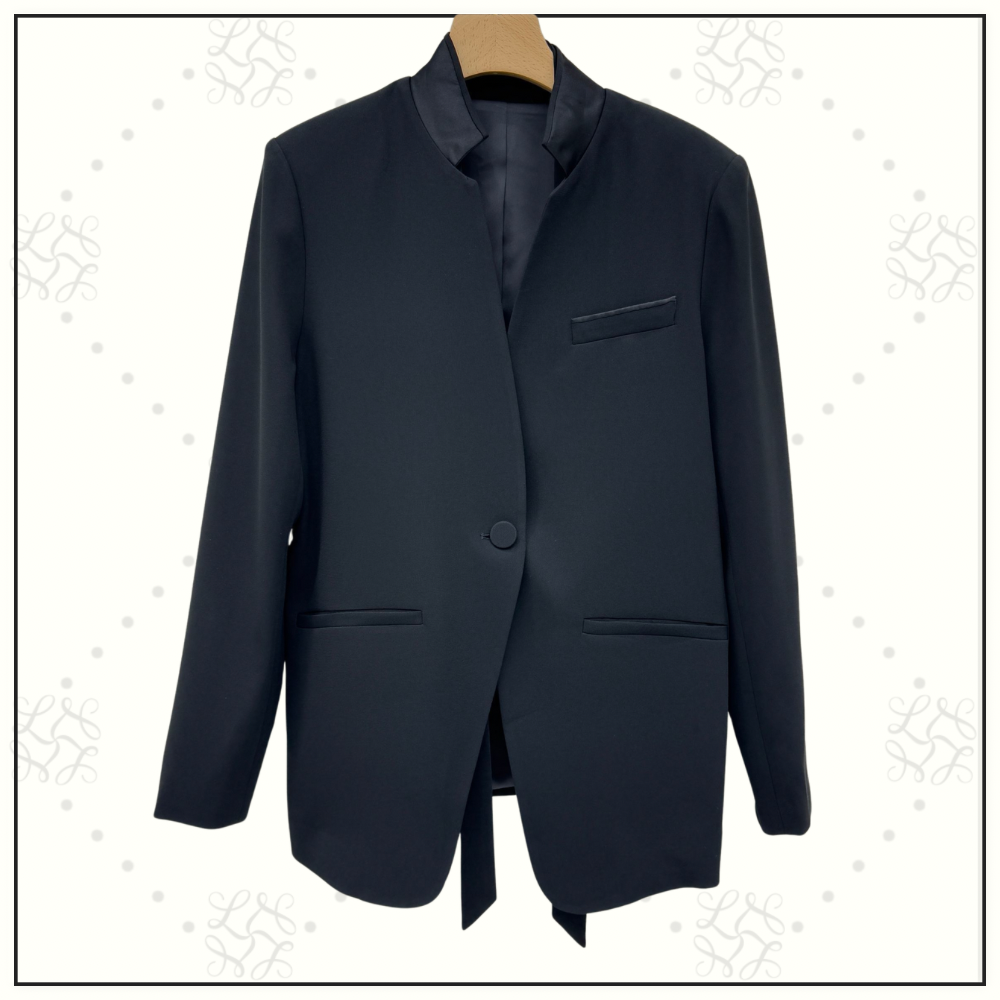 STAND COLLAR BLAZER