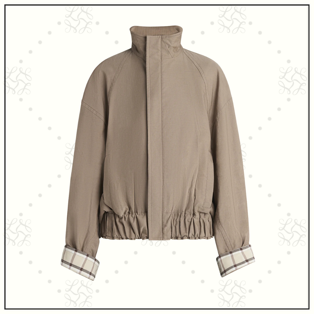 COTTON TWILL BLOUSON JACKET