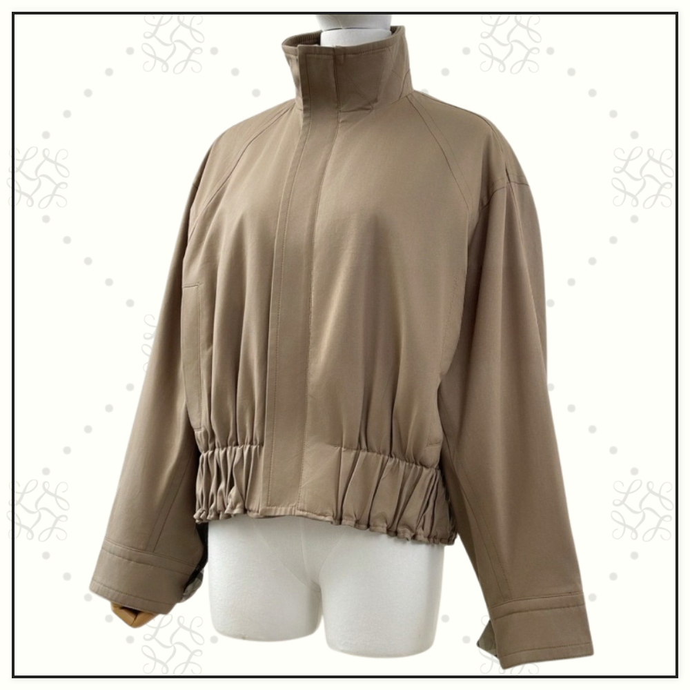 COTTON TWILL BLOUSON JACKET