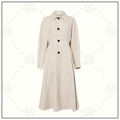 CINCH WAIST LINEN SILK COAT