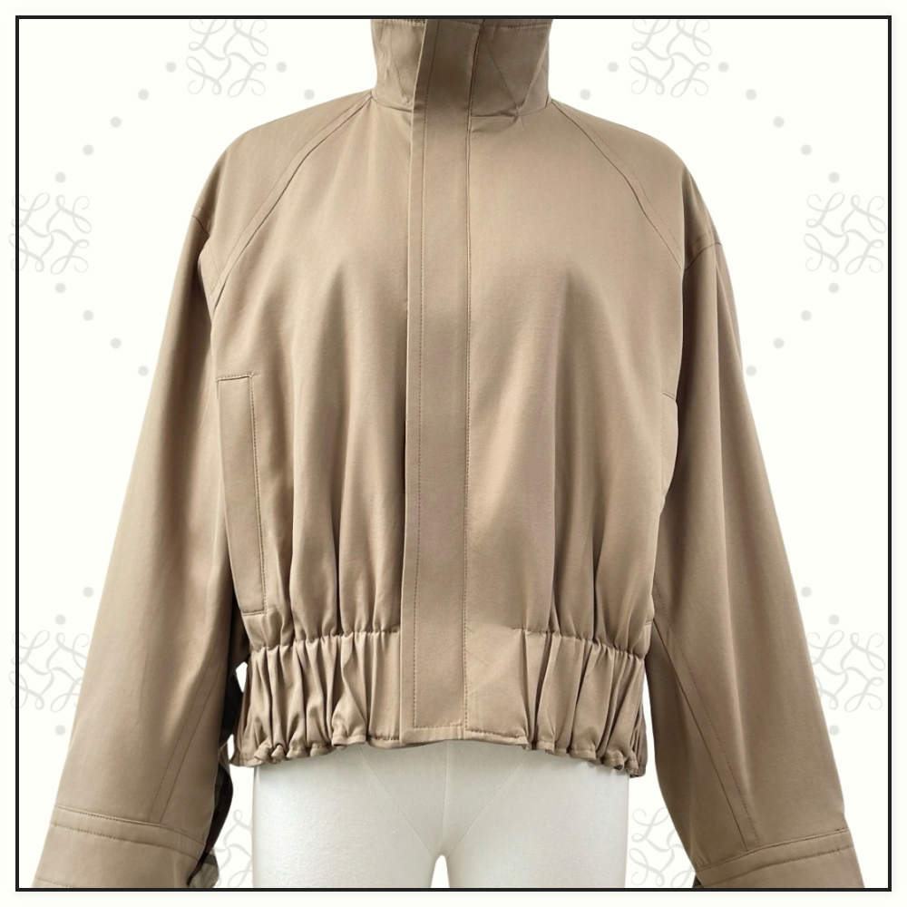 COTTON TWILL BLOUSON JACKET