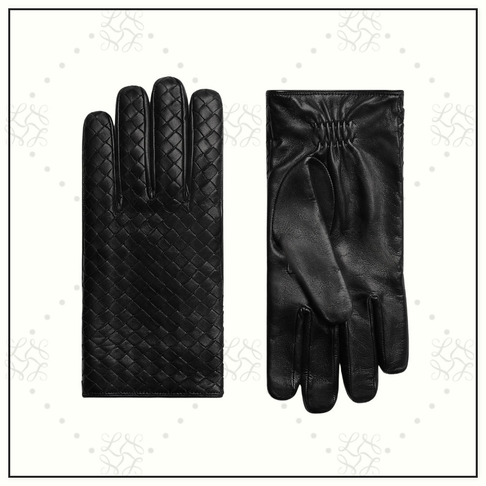 INTRECCIATO LEATHER GLOVES