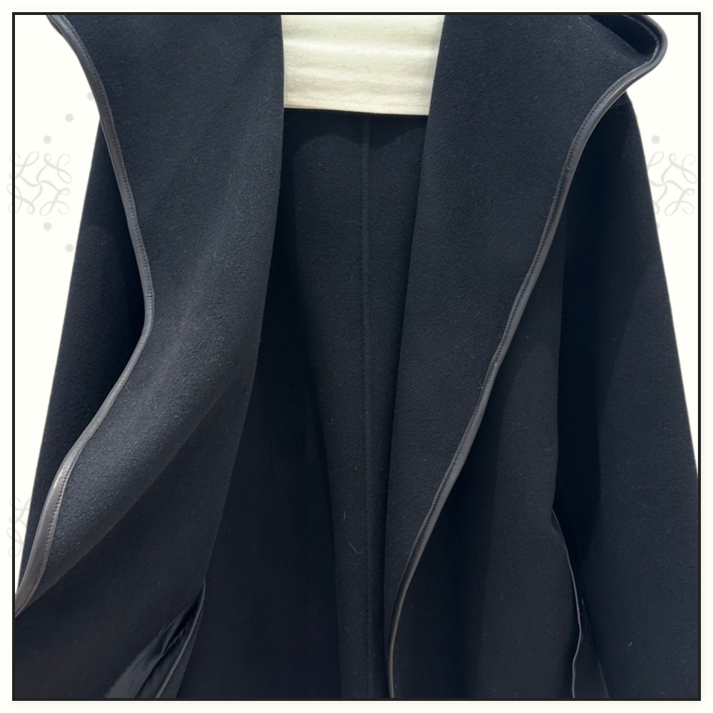 WOOL & CASHMERE WRAP COAT