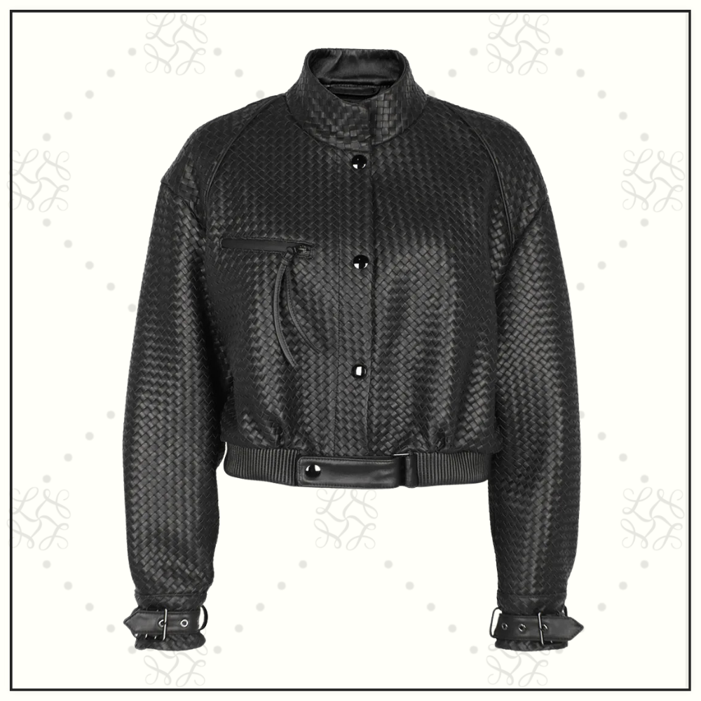 INTRECCIATO LEATHER JACKET