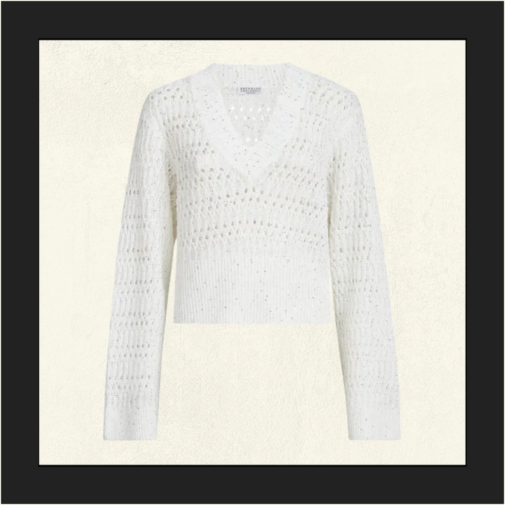 V-NECK KNIT SWEATER
