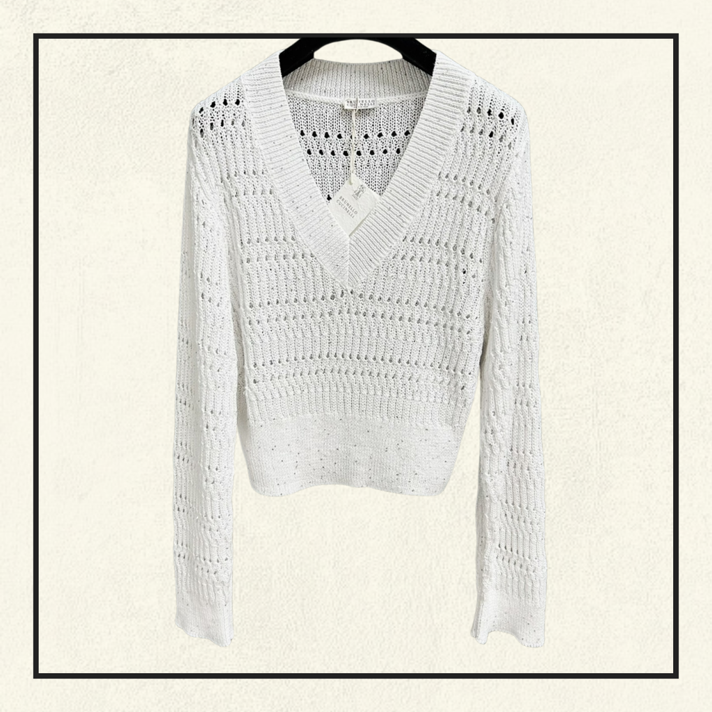 V-NECK KNIT SWEATER