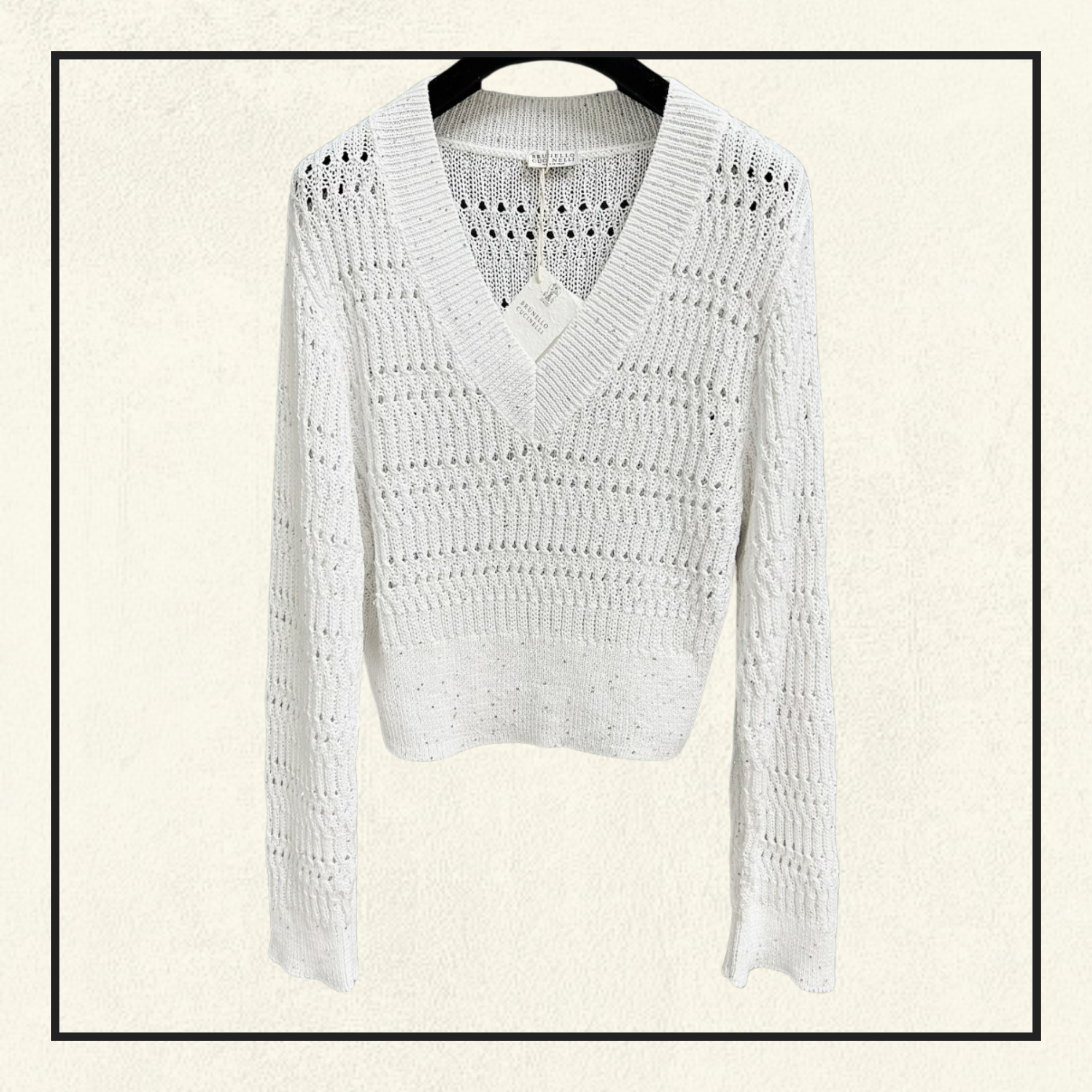 V-NECK KNIT SWEATER