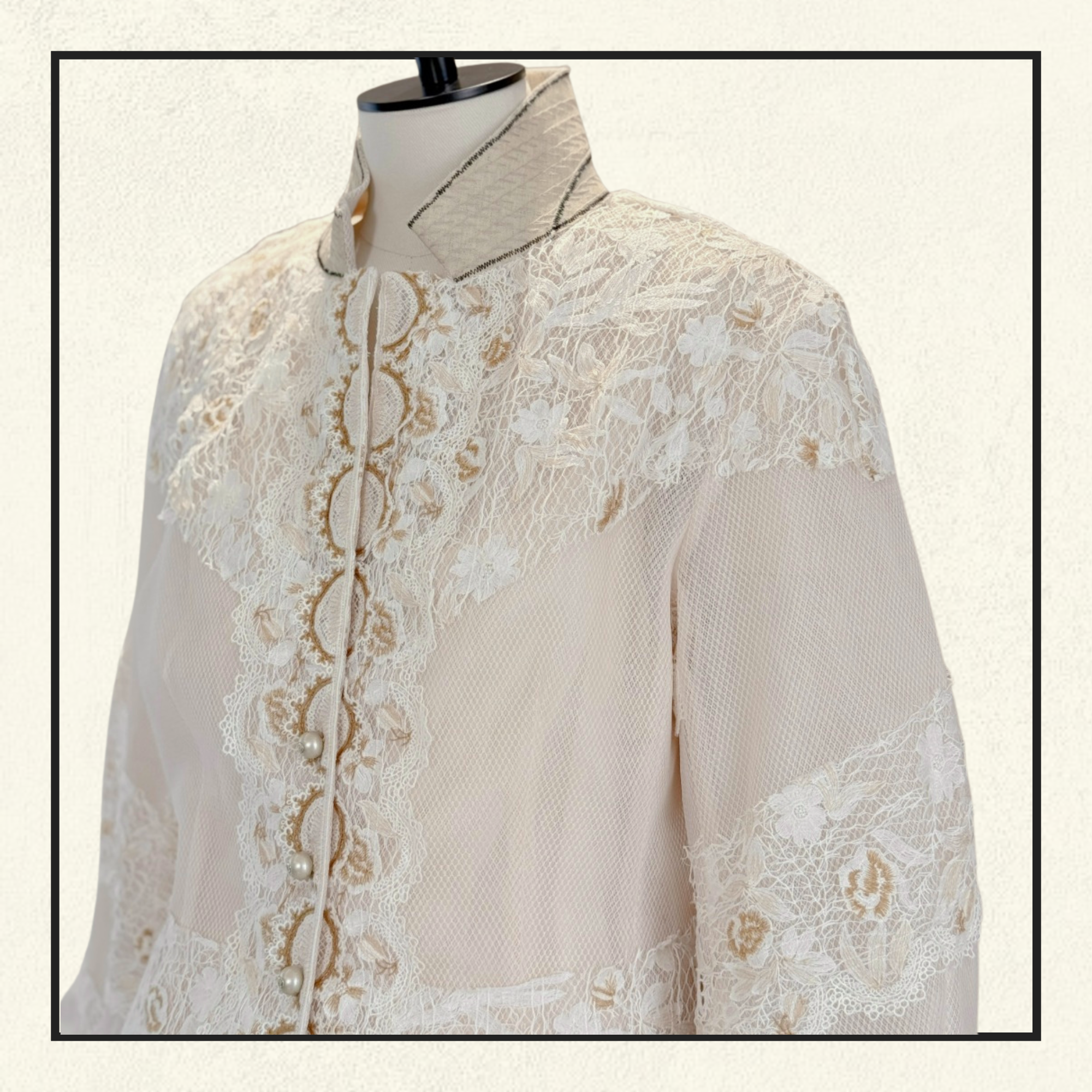 VINTAGE STYLE LACE BLOUSE