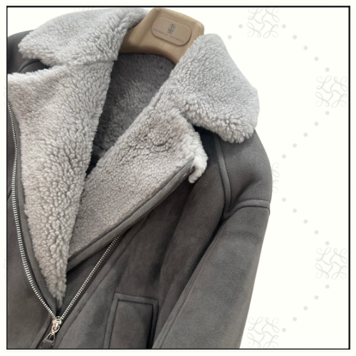 SHEARLING AVIATOR JACKET