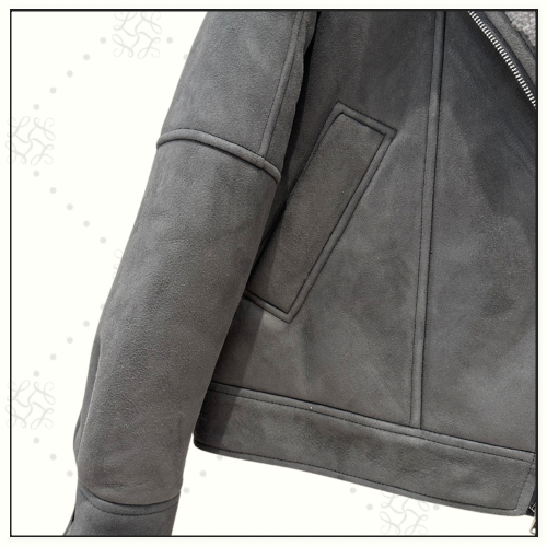 SHEARLING AVIATOR JACKET