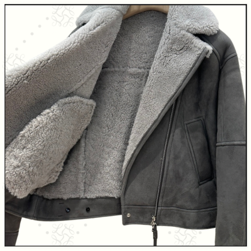 SHEARLING AVIATOR JACKET