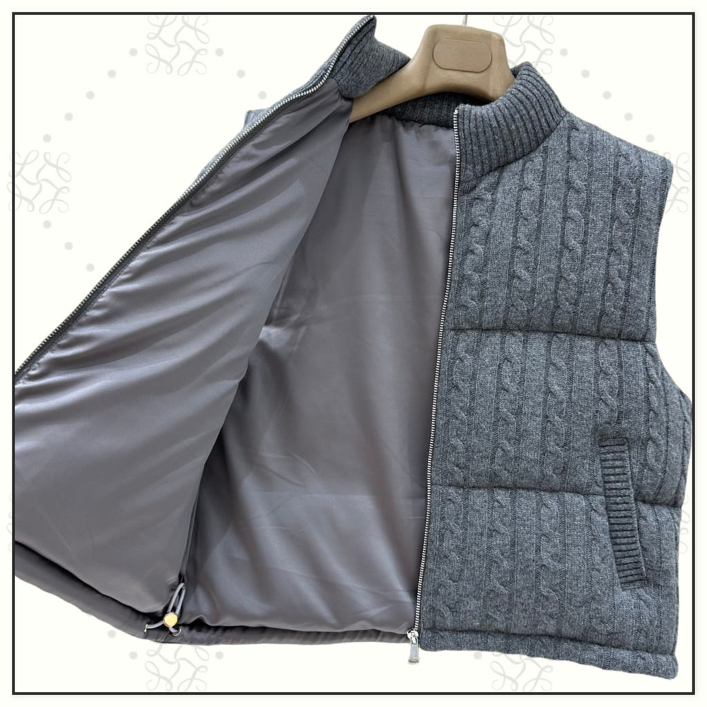 CASHMERE DOWN VEST