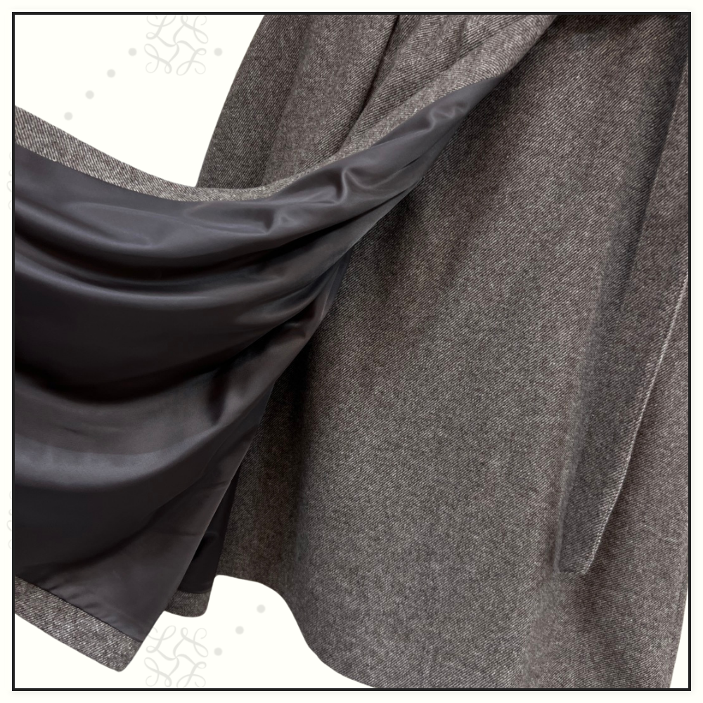 VIRGIN WOOL BLAZER & WRAP SKIRT