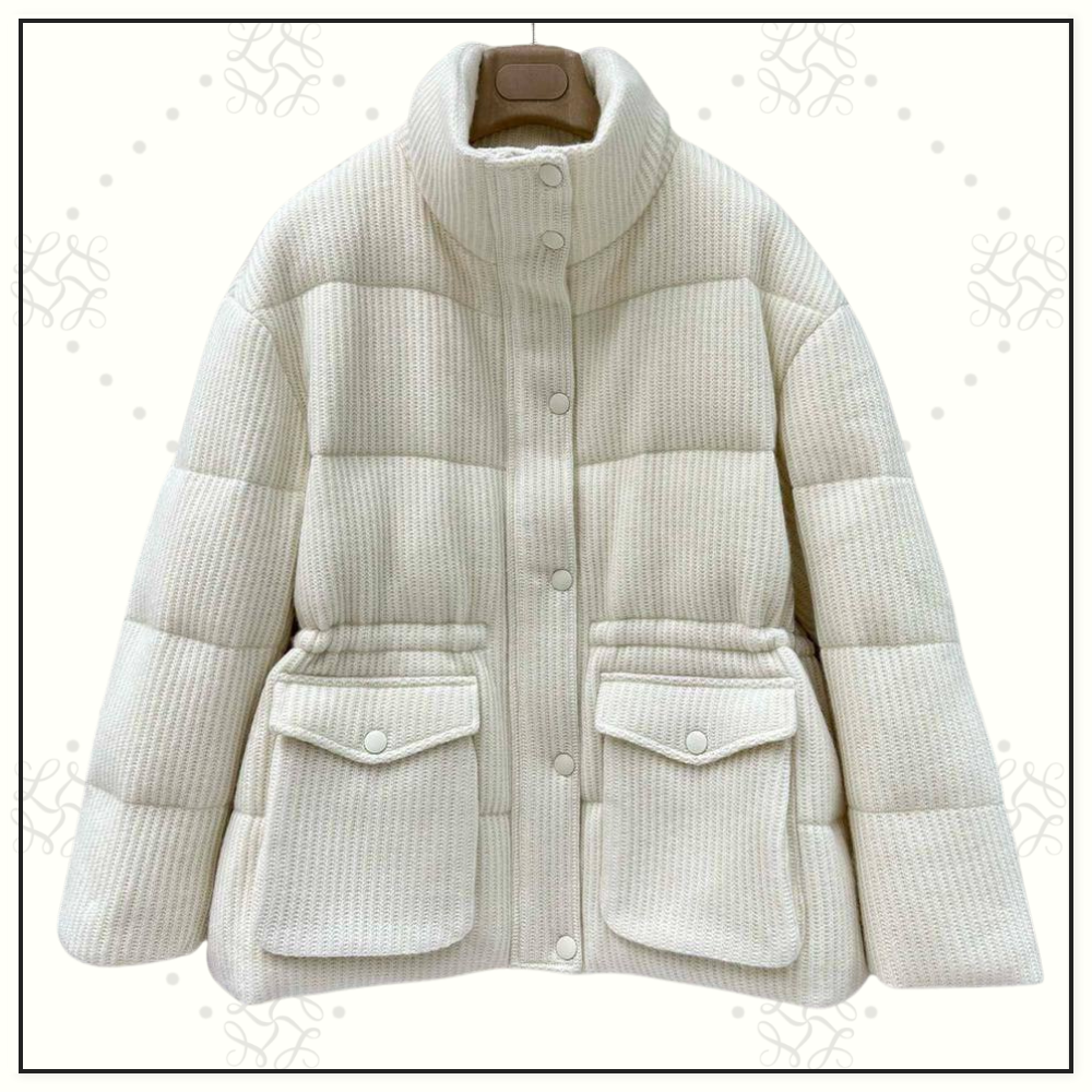 CASHMERE BLEND DOWN JACKET