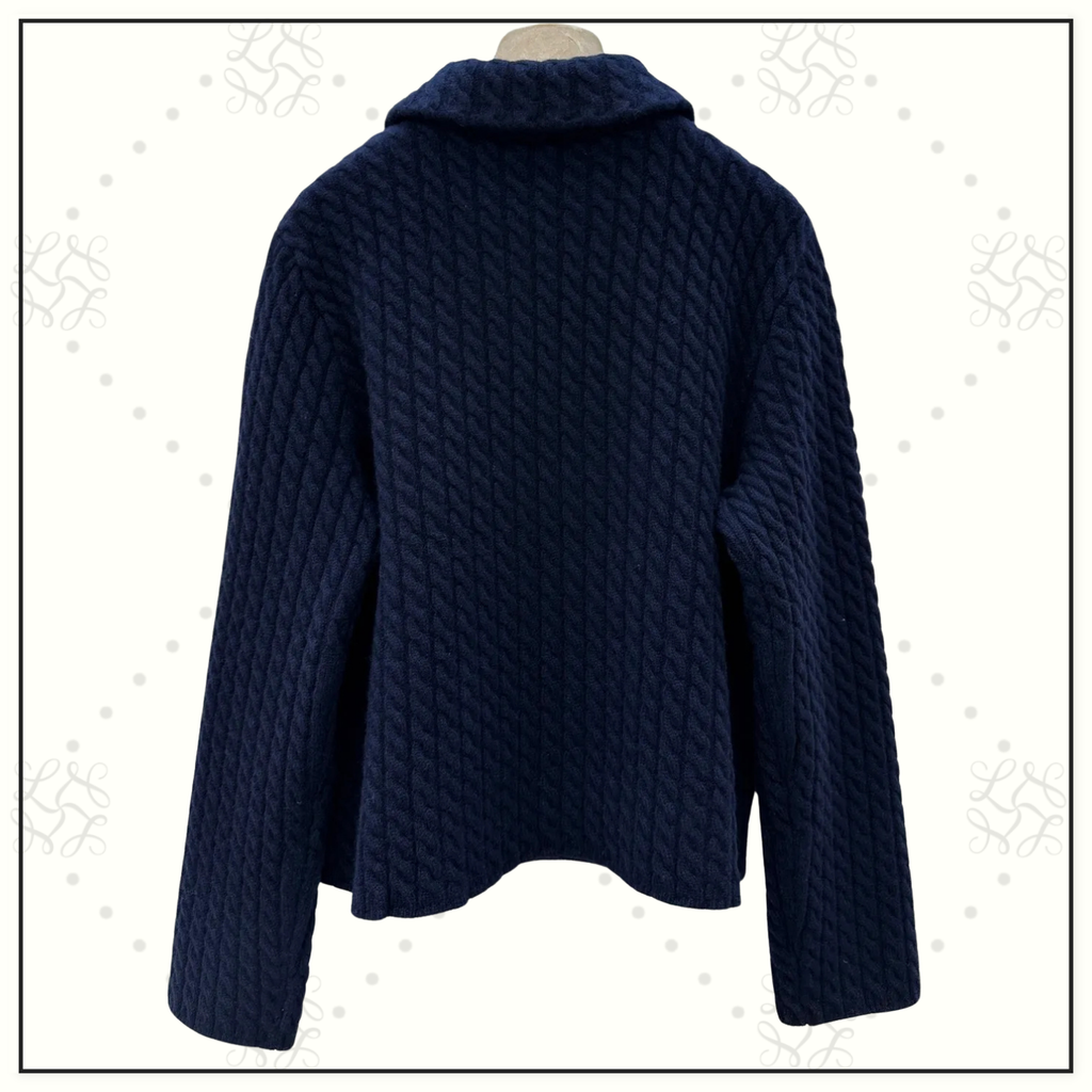 CASHMERE CABLE KNIT SWEATER