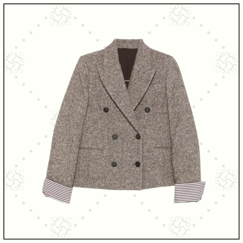 VIRGIN WOOL BLAZER & WRAP SKIRT