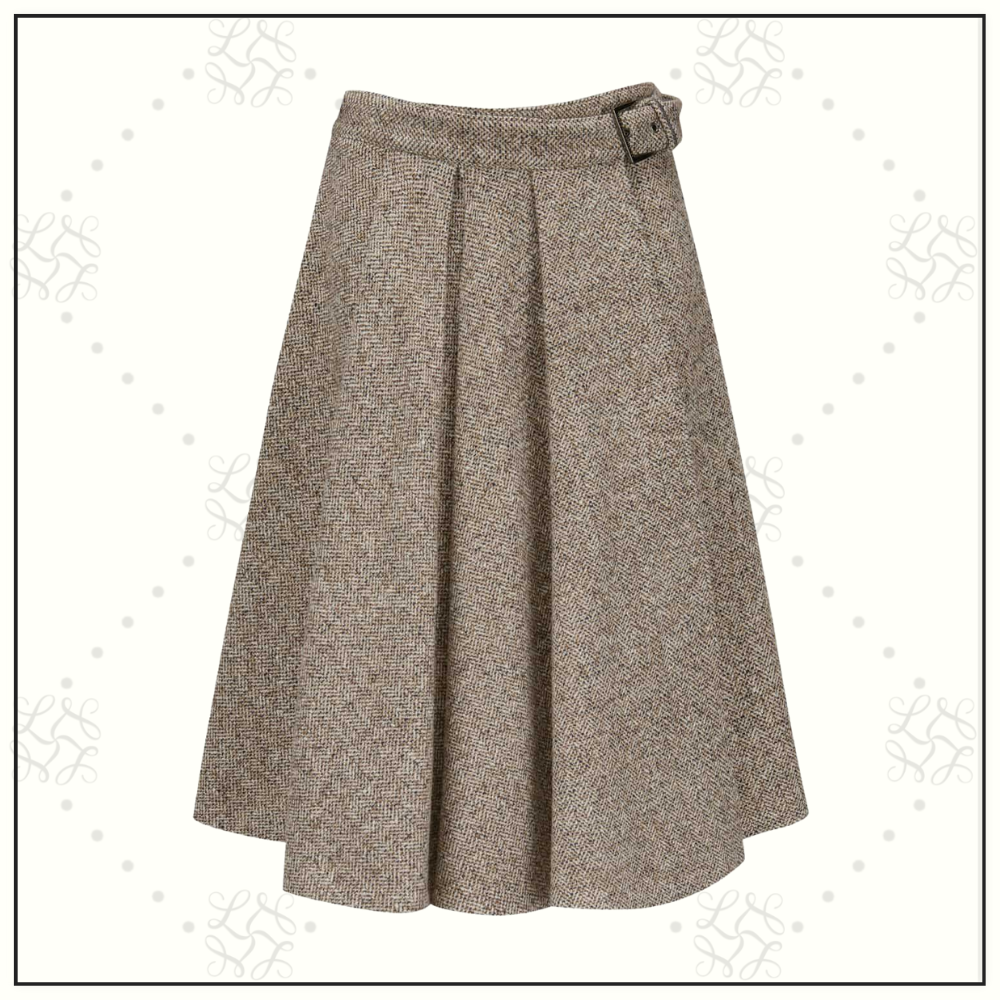 VIRGIN WOOL BLAZER & WRAP SKIRT