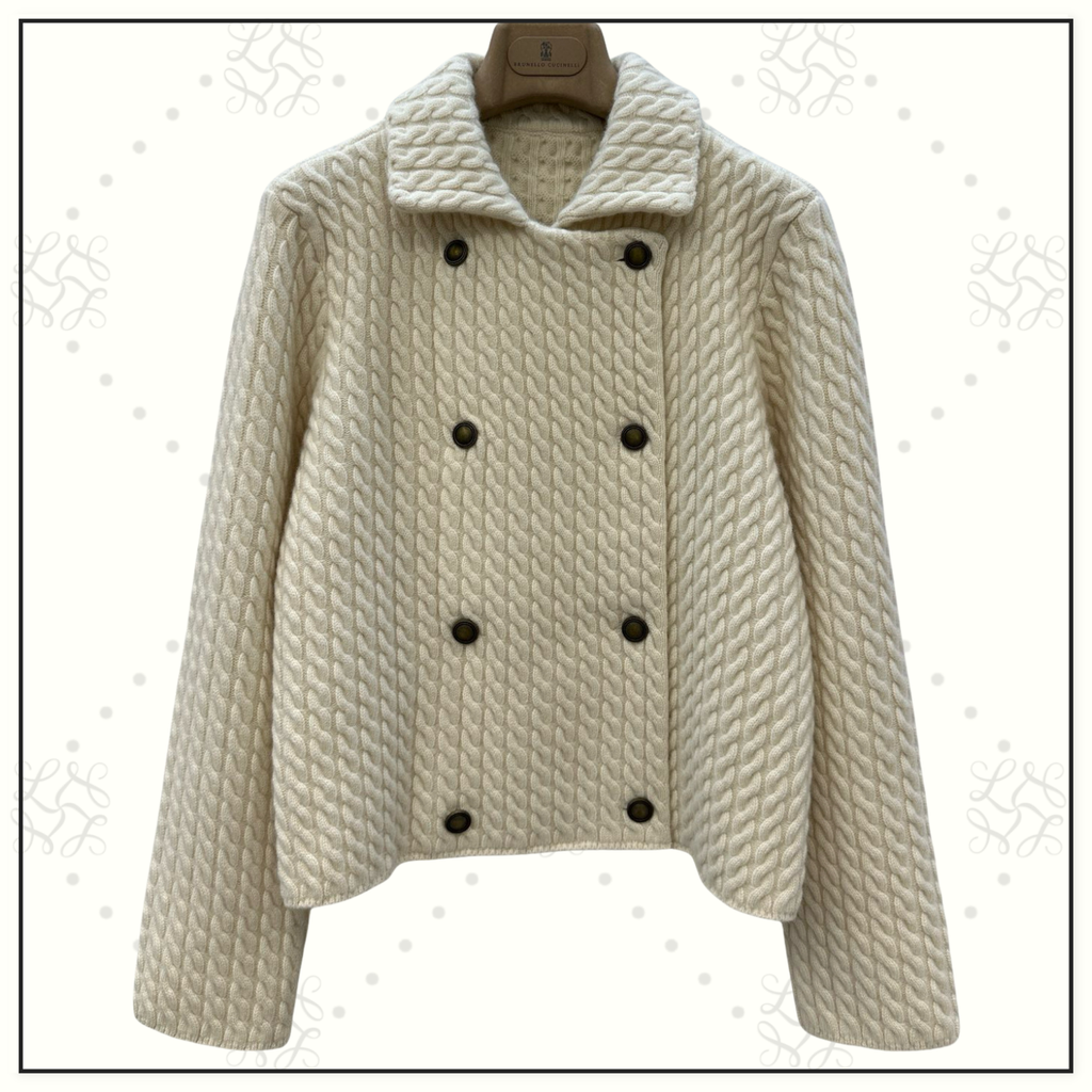 CASHMERE CABLE KNIT SWEATER