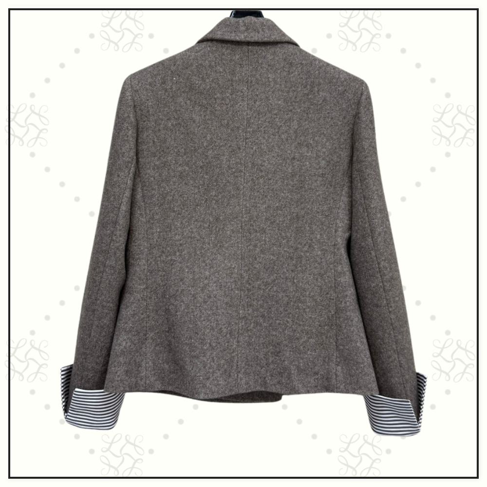 VIRGIN WOOL BLAZER & WRAP SKIRT