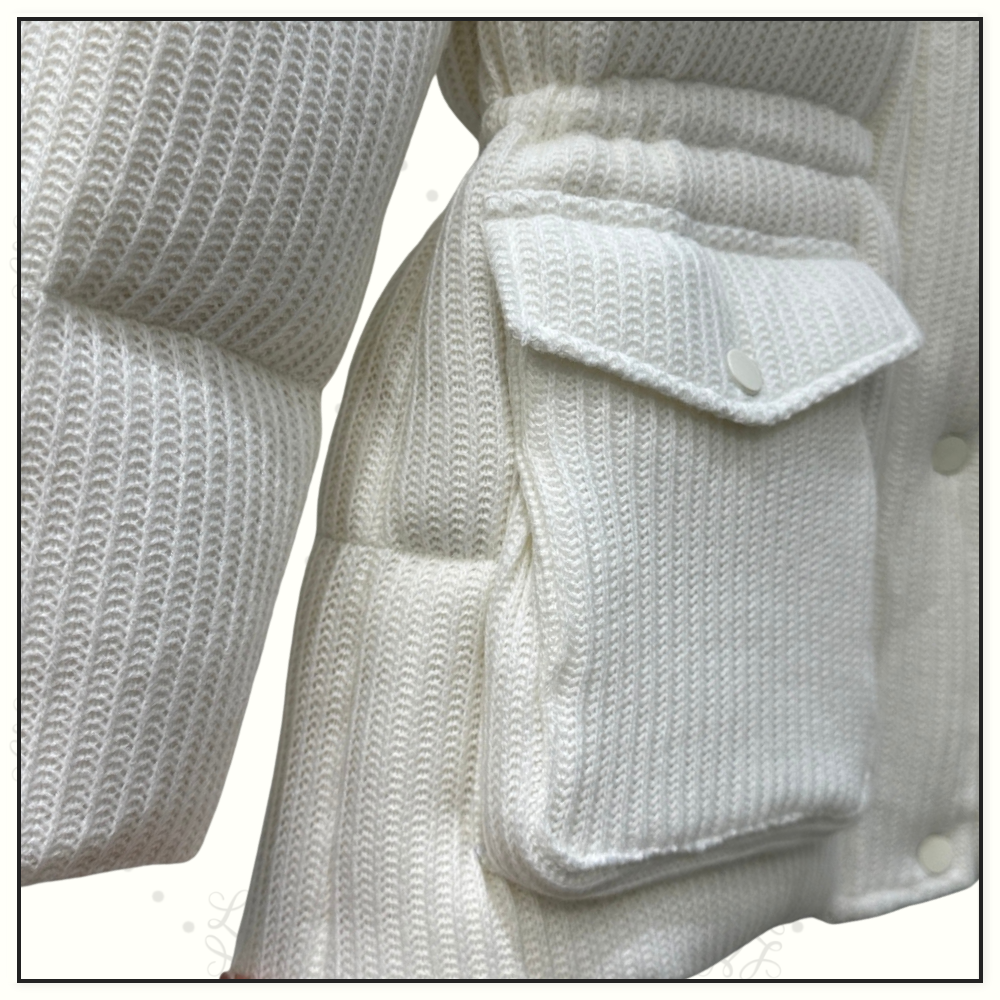 CASHMERE BLEND DOWN JACKET