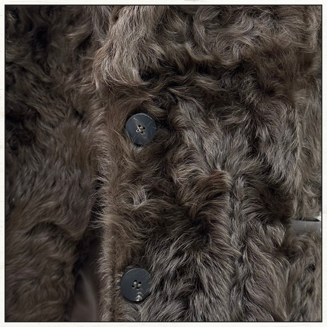 BELTED FAUX FUR VEST