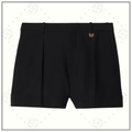 PLEATED WOOL TAILORED SHORTS