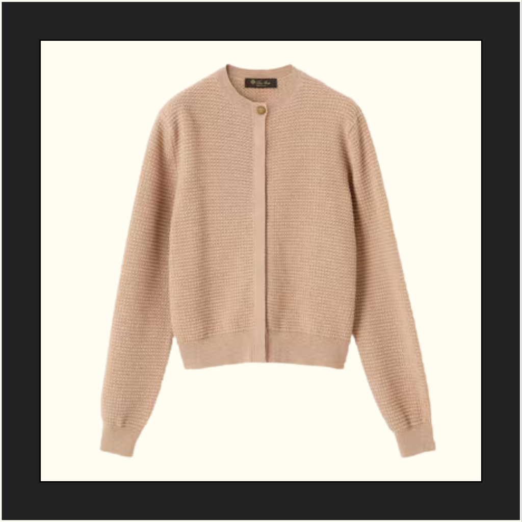 MONOCHROME CASHMERE & COTTON CARDIGAN