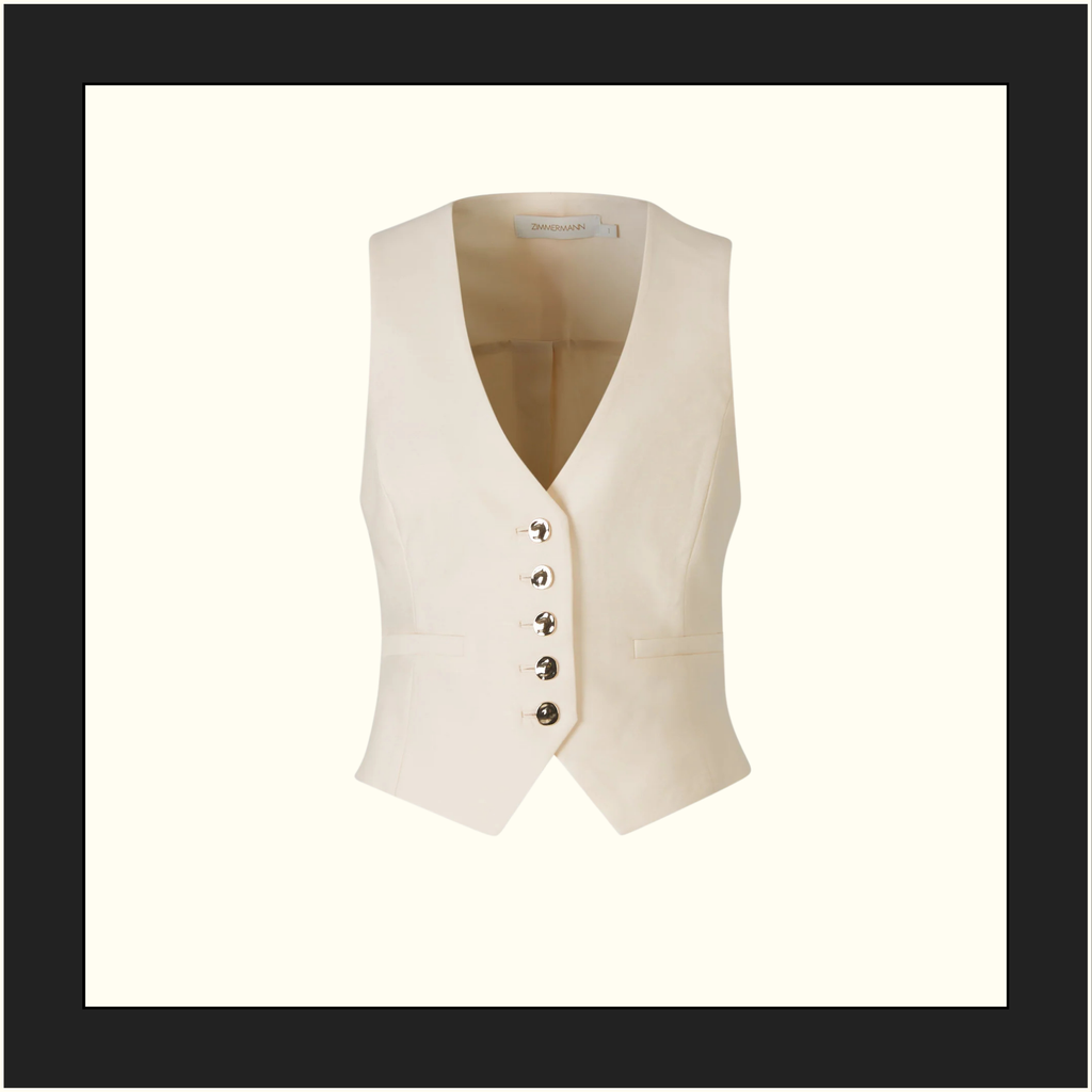 CRUSH LINEN VEST