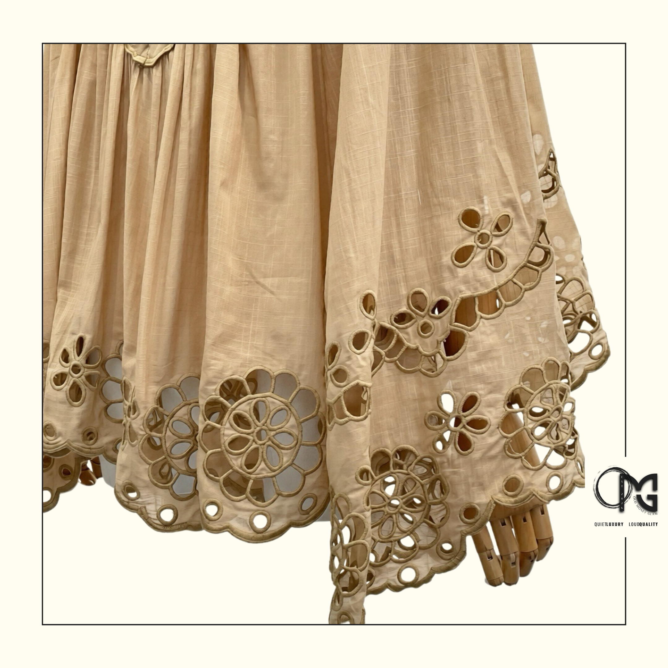 AWAKEN EMBROIDERED YOKE BLOUSE & KICK FLARE