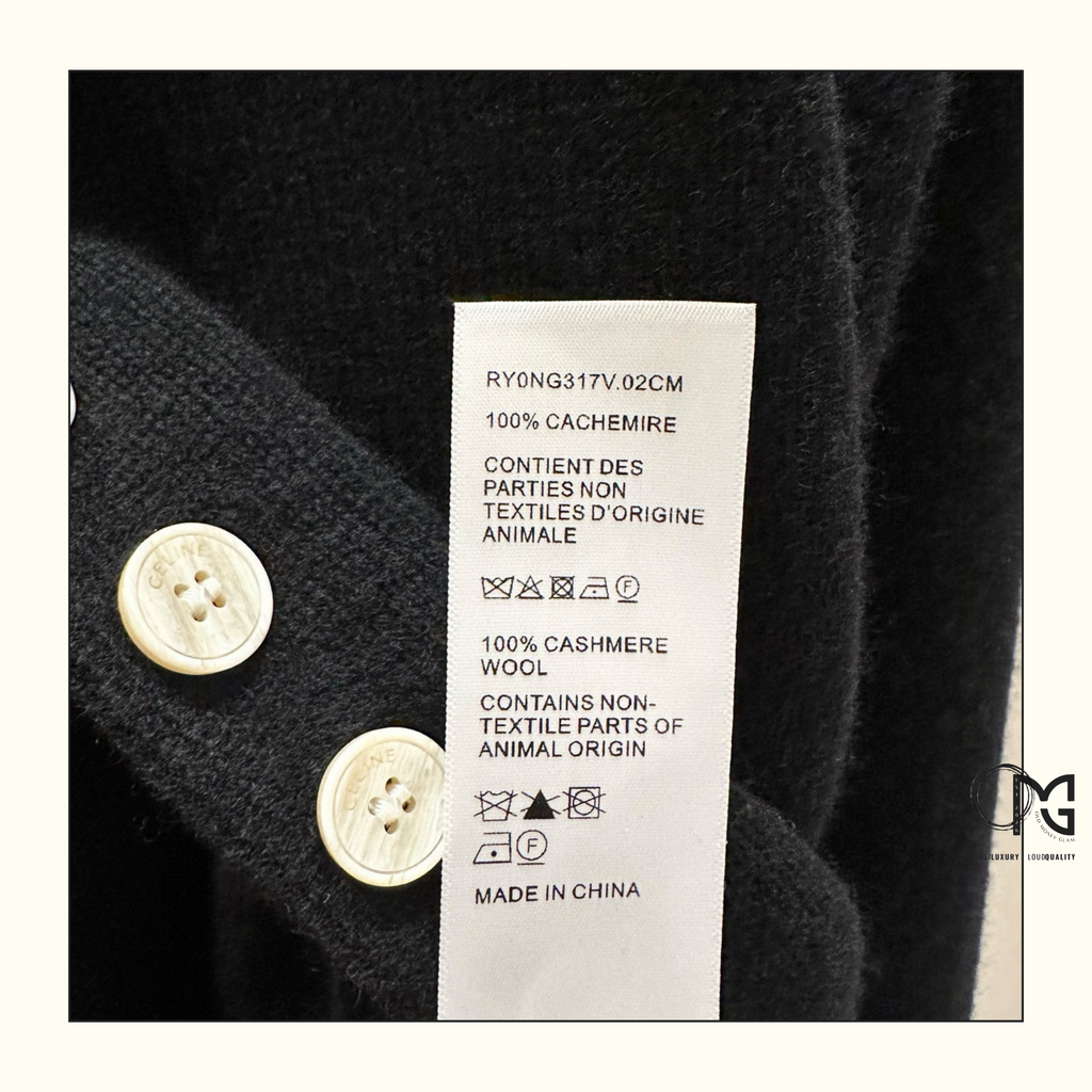 BLACK CASHMERE TWINSET CARDIGAN