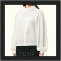 SATIN & SILK MUSLIN BLOUSE