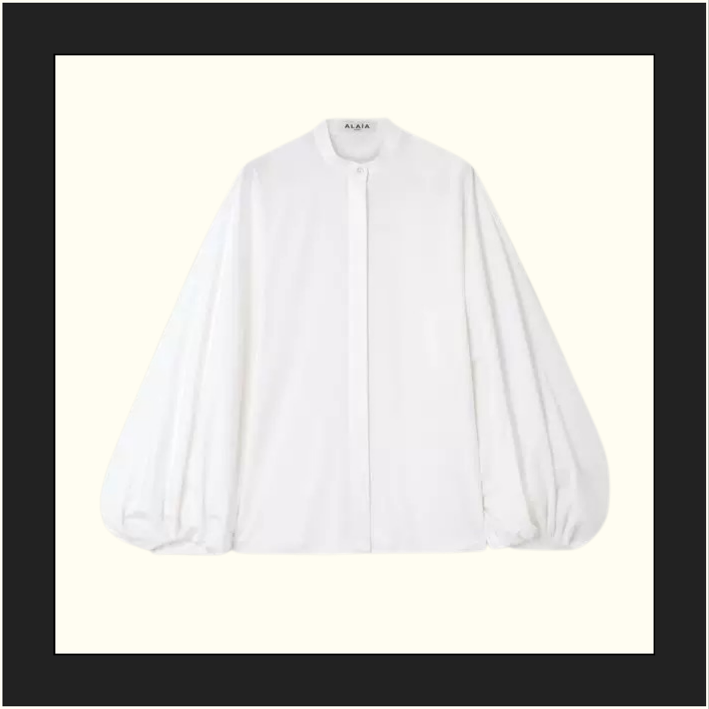 COTTON POPLIN BLOUSE