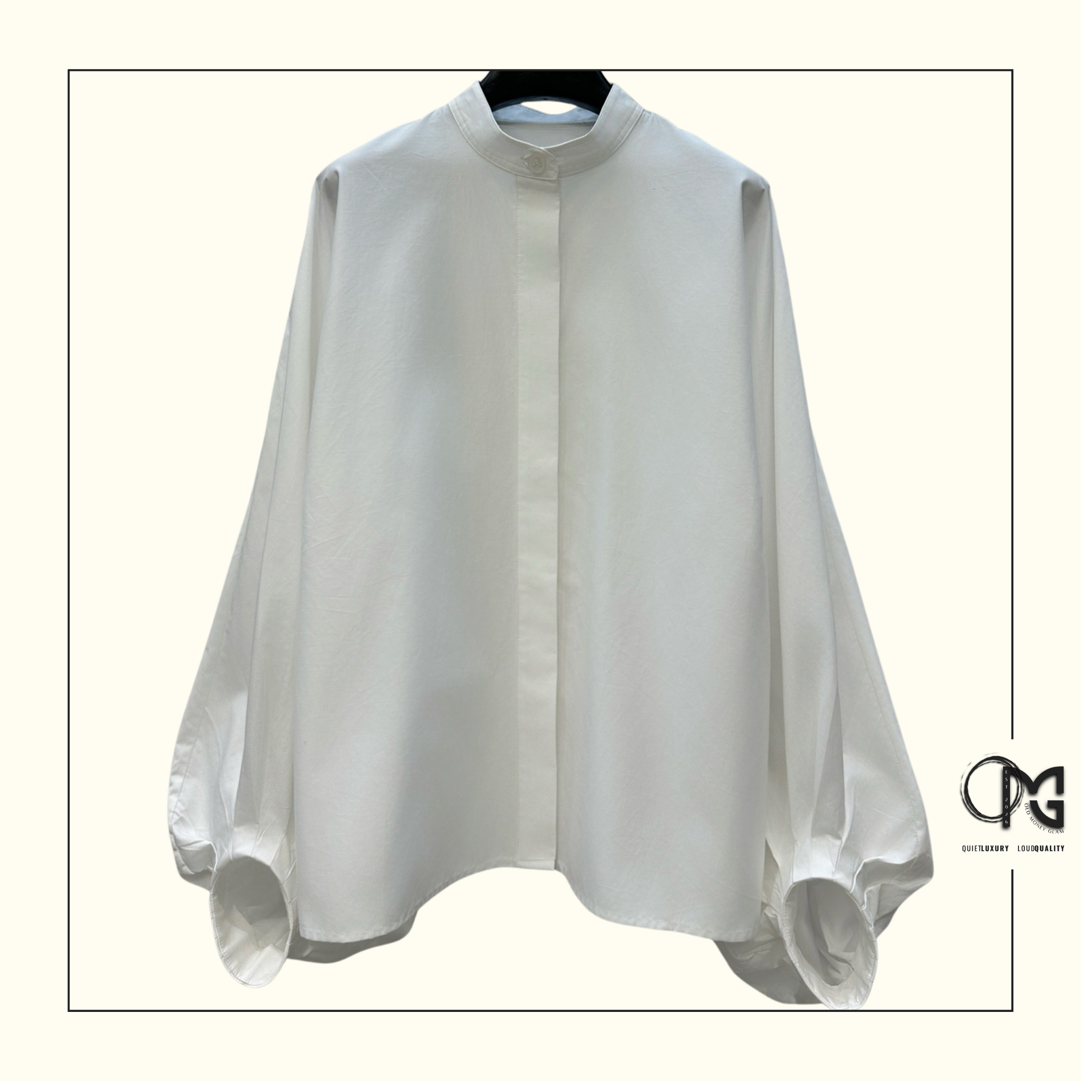COTTON POPLIN BLOUSE