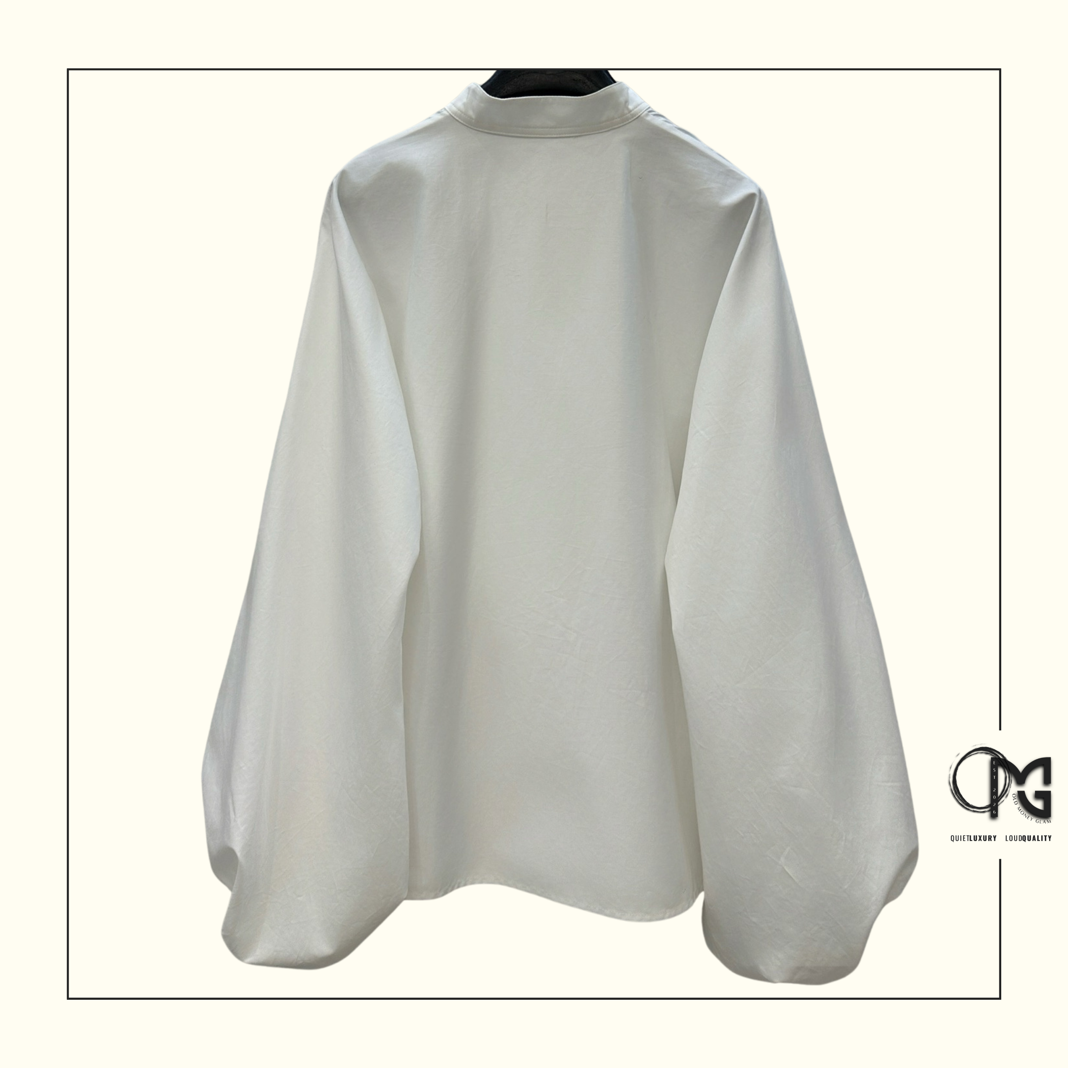 COTTON POPLIN BLOUSE